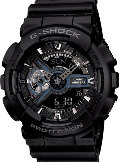 G Shock Casio Watch for Men Analog-Digital World Time Black Dial GA-110 ...