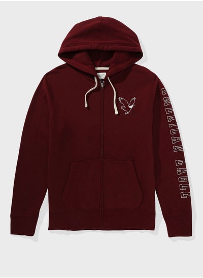 Buy Graphic Zip Through Hoodie in UAE