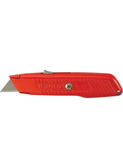 Buy Stanley Safety Knife Red Colour - Retracting Blade - 155Mm in UAE