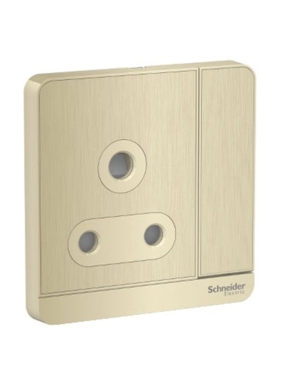 اشتري Schneider Electric AvatarOn, switched socket, 3P, 15 A, 250 V, Metal Gold Hairline (Model Number - E8315_15N_GH_G12) في الامارات