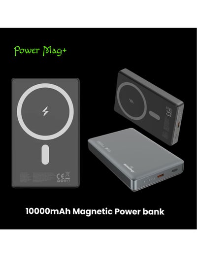 اشتري Magsafe Power Bank 10000mAh, Wireless Portable Charger 15W Magnetic, Designed for MagSafe Battery Pack, PD 20W USB-C Fast Charging for iPhone 15/14/13/12 Series في الامارات