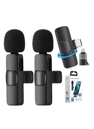 K9 Wireless Microphone Dual Omnidirectional Recording Clip Mic