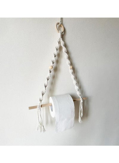 Buy Macrame paper roll tissue holder in Egypt