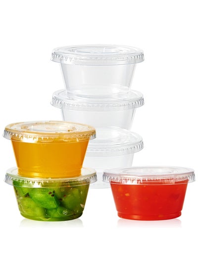 Buy 100 Sets 4oz Portion Cups with Lids in Saudi Arabia