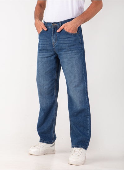 Buy Men`s Jeans Wide Leg Normal Waist Jeans in Egypt