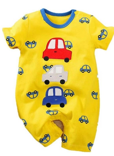 Buy MiniTAQ - Colorful Cars Summer Baby Romper in UAE