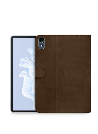 Buy PU Leather Flip Case Cover For Huawei MatePad Air 4G 11.5 Inch 2023 Dark Brown in Saudi Arabia