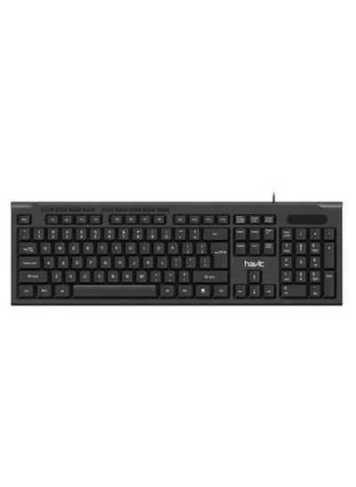 Buy HAVIT HV-KB673 (ARABIC + ENGLISH) KEYBOARD WITH FN FUNCTION KEYS, ,BLACK in Egypt