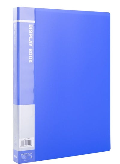 Display Book Non-Refillable Insert Cover A4 40 Pocket - Blue