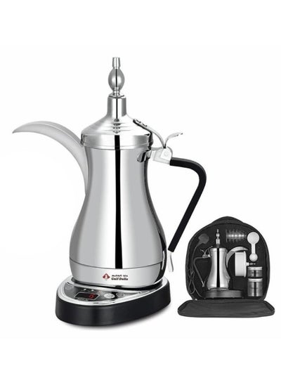 Buy Gulf Dallah Coffee Maker Set, 1 Liter, 1000 Watt, GA-C9848, Silver in Saudi Arabia