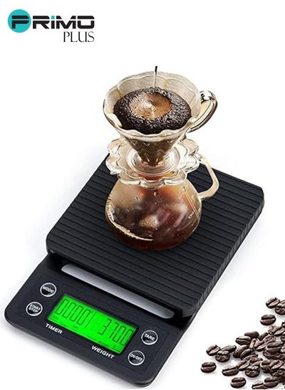 Buy LCD Display Coffee Drip Scale Black in Saudi Arabia