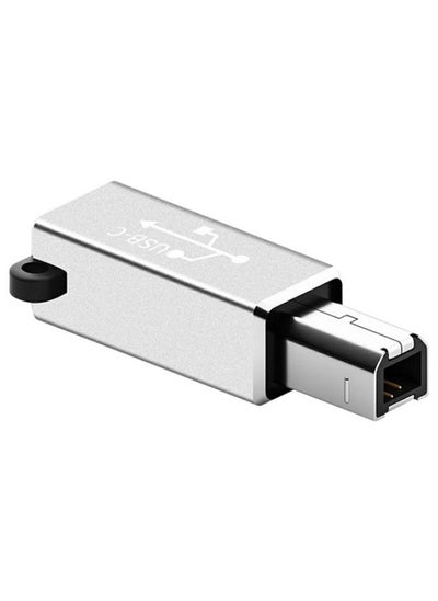 Buy ADS-618 USB-C / Type-C Female to MIDI Male Electric Piano Printer Scanner Adapter(Silver) in Saudi Arabia