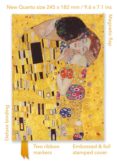 اشتري Gustav Klimt: The Kiss (Foiled Quarto Journal) في الامارات