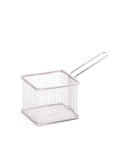 Buy Square steel frying basket with handle in Saudi Arabia