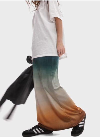 Buy Color Block Maxi Skirt in Saudi Arabia