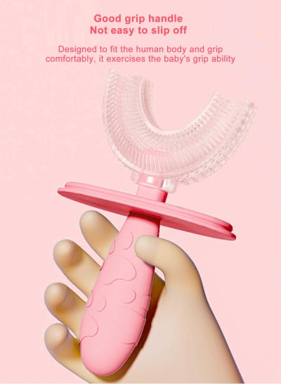 Manual children's U-shaped toothbrush, baby liquid silicone toothbrush,  mouth-mounted oral cleaning tool price in Saudi Arabia | Noon Saudi Arabia  | kanbkam