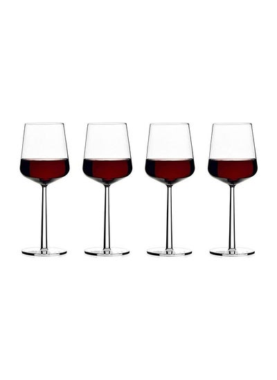 Buy 4-Piece Royal Leerdam Crystal Leyda Wine Glass Set 600ml in UAE