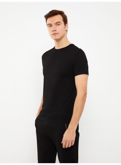Buy Crew Neck Short Sleeve Modal Blend Men's T-Shirt in Egypt