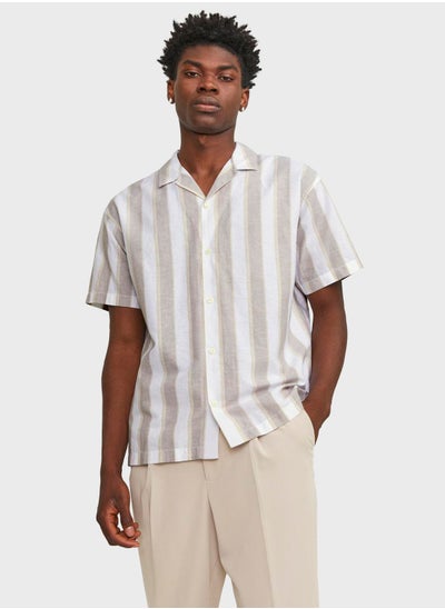 Buy Jprccsummer Stripe Regular Fit Short Sleeve Shirt in Saudi Arabia