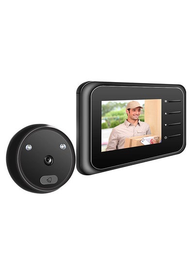 اشتري Doorbell Door Viewer Camera Door Peephole Door Camera Doorbell with Wireless Monitor Live View Available Digital Night Vision Photo Shooting Digital Door Monitoring في الامارات