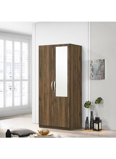 اشتري Kulltorp Plus 2-Door Wardrobe With Mirror 52 x 182 x 80 cm في الامارات