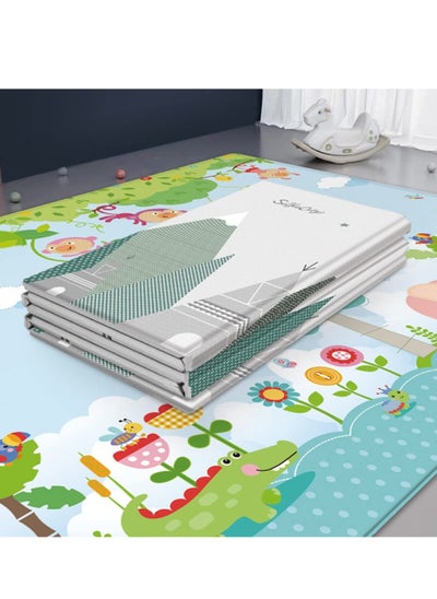 Buy Baby Play Mat, Non-Slip Large Reversible Playmat Crawling Mat, Extra Thick Soft Baby Playmats, Portable Child Floor Mat Living Room Mat for Toddlers, Infants, and Kids, 200 x 180cm in UAE