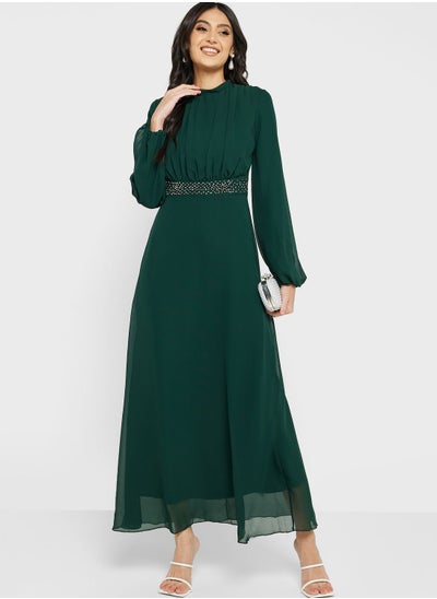 Buy Embellished Waist Detail Dress in Saudi Arabia