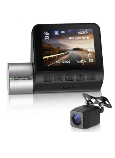 اشتري كاميرا داش 4K 3840*2160P مع WiFi 70mai Dash Cam كاميرا استرجاع A500 مطورة لكاميرا DVR/Dash التلقائية | التسجيل والتصوير | واي فاي للاتصال السلس | مشاركة فورية للصور والفيديو في السعودية