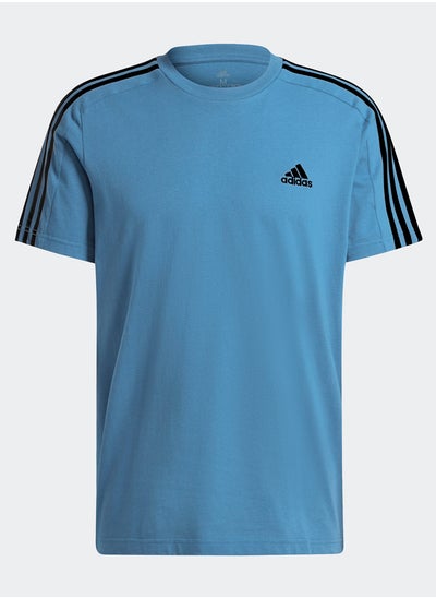 اشتري Essentials Single Jersey 3-Stripes T-Shirt في مصر