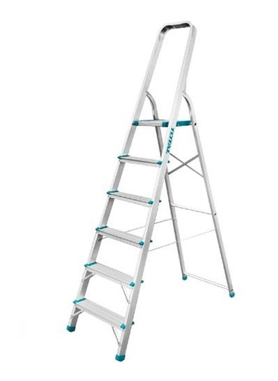 Buy Total Ladder 6 Steps, Load Capacity 150 Kg  Aluminum Thlad06061 in Egypt