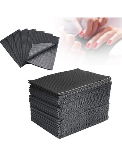 Buy Disposable Nail Art Table Towels 40Pcs, Disposable Dental Bibs Sheets Cloths, Waterproof Table Covers Clean Pad, 13" x 18" Dental Bibs, Dental Napkins for Pets Tray Covers in UAE