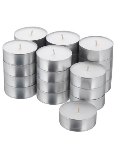 Buy Unscented candle in metal cup in Saudi Arabia