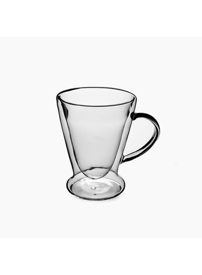 Buy Footed Double Glass Set Of 2 Mugs in Egypt