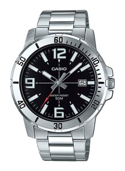 Buy Casio Men's Silver Stainless Steel Band Watch - MTP-VD01D-1BVUDF in UAE