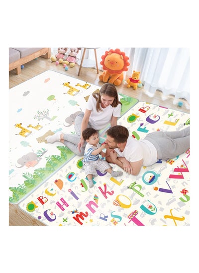 Buy Antrect Baby Play Mat Double-Sided Crawling Mat Waterproof Play Matt Baby 180x150x0.5cm Soft Foam Play Mat Large Baby Play Mat Reversible Baby Mat XPE Padded Play Mat Non Toxic Wipeable Play Mat in Saudi Arabia