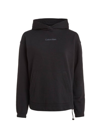 Buy Women's Cotton Terry Hoodie, Black in UAE