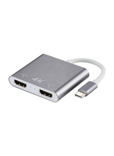 Buy 4K Ultra HD Dual HDMI Interface Output to USB-C / Type-C Adapter in Saudi Arabia