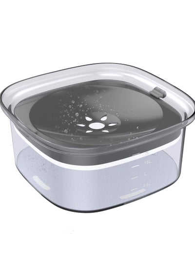 اشتري Large Capacity Dog Water Bowl, No Spill Water Bowl for Dogs,  Dog Food Water Bowl Slow Water Feeder, Suitable for Vehicle Carried Travel Drinking Water Bowl for Dogs, Cats في الامارات