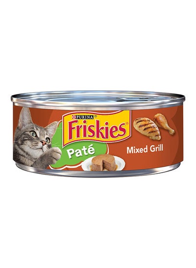 اشتري Friskies Pate Wet Cat Food Mixed Grill Can White 156grams في الامارات