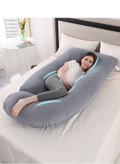 Buy U-Shaped Pregnancy Pillow Full Body Maternity Support Pillow ，180CM in UAE