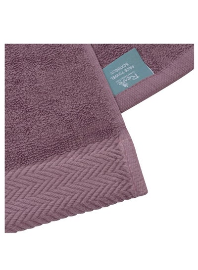 Buy Concepto Cotton Bath Towel Purple 70 x 140cm in Saudi Arabia
