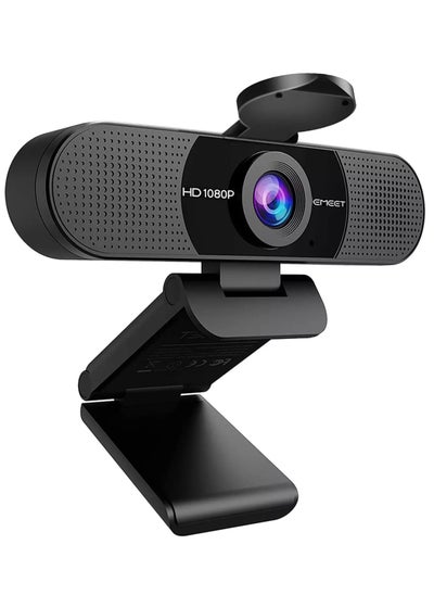 Buy C960 1080P Webcam with 2 Noise Reduction Microphone, 90°FOV, with Privacy Cover in Egypt