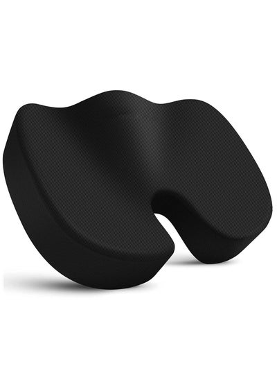 Buy Memory Foam Seat Cushion Black U Shape in UAE