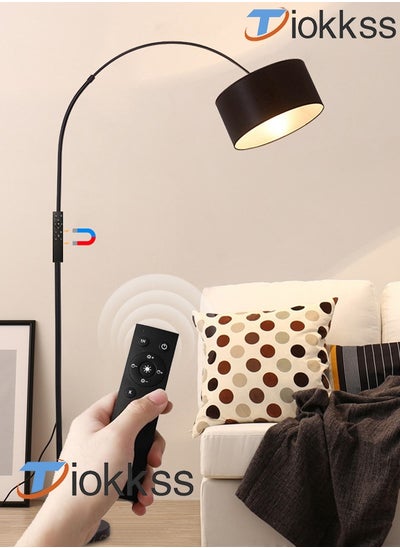 Buy Floor Lamps for Living Room with 3 Color Temperatures, Standing Lamp Tall with Adjustable Linen Shade & Magnetic Remote, LED Lamps for Living Room Bedroom Office 12W Bulb Included in Saudi Arabia