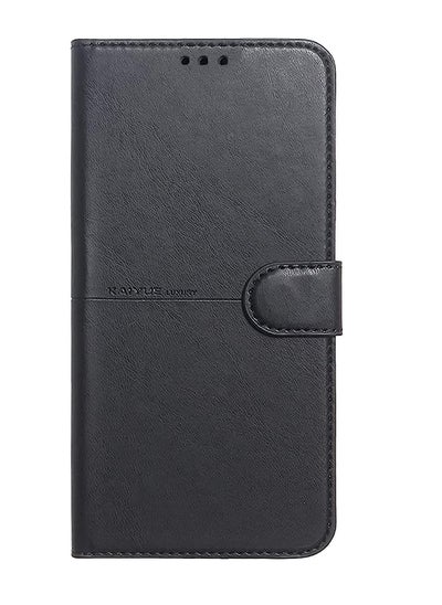 اشتري Kaiyue Flip Leather Full Cover - Kaii Leather Wallet Case for Xiaomi Redmi Note 11/11s (Black) في مصر