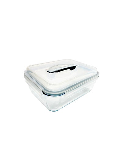 Buy Rectangle Glass Bakeware Box With Lid in UAE