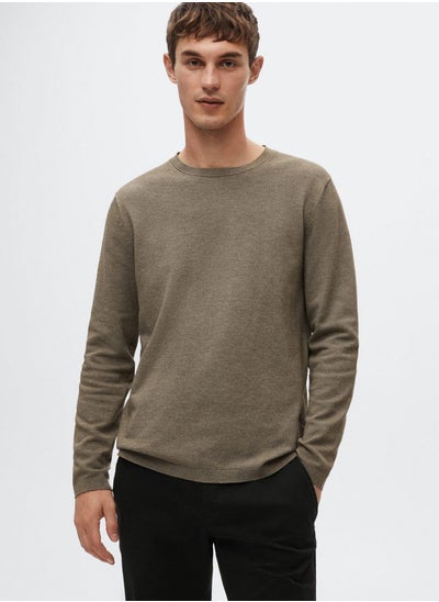 Buy Knitted Crew Neck Sweater in Saudi Arabia