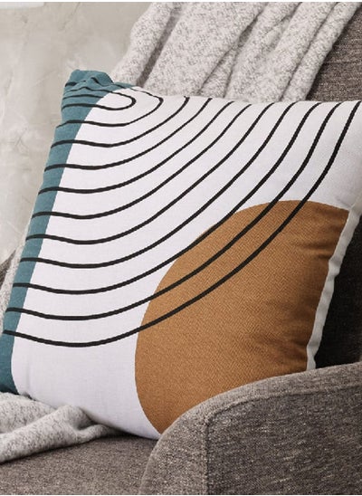 اشتري Mid-Century Filled Cushion, Multicolour – 45x45 cm في الامارات