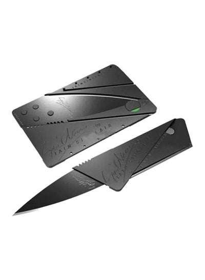 اشتري Credit Card Folding Fruit Knife Black 8.6centimeter في السعودية