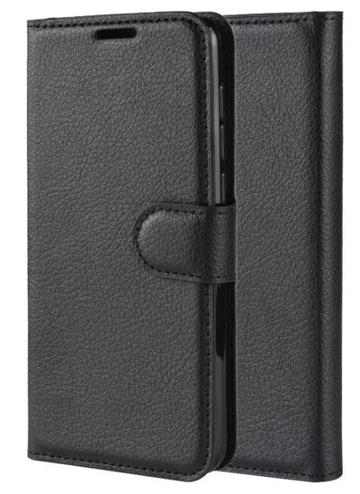 اشتري PU Leather protection Cover Wallet For Huawei Honor 8X Max Black في السعودية